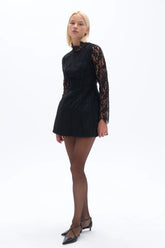 Lace Long Sleeve Minidress